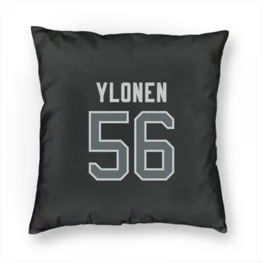 Black Tampa Bay Lightning Jesse Ylonen   Gray Pillow Cover (18 X 18)