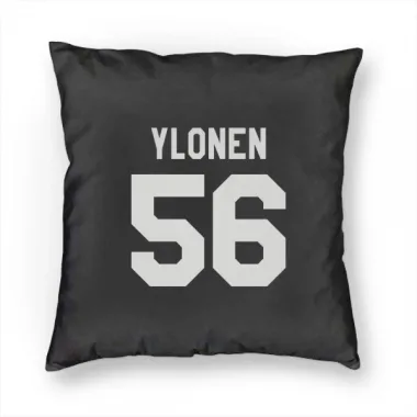 Black Tampa Bay Lightning Jesse Ylonen   Pillow Cover (18 X 18)