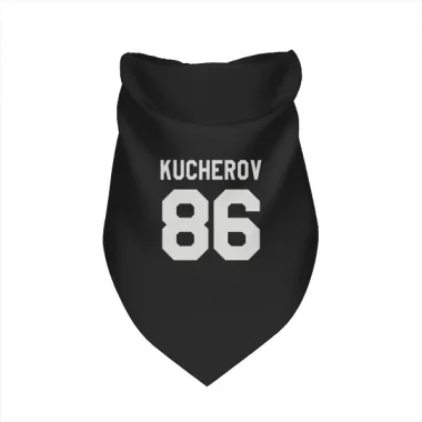 Black Tampa Bay Lightning Nikita Kucherov   Dog & Cat Pet Bandana