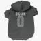 Black Tampa Bay Lightning Tobie Paquette-Bisson   Gray Dog & Cat Pet Hoodie